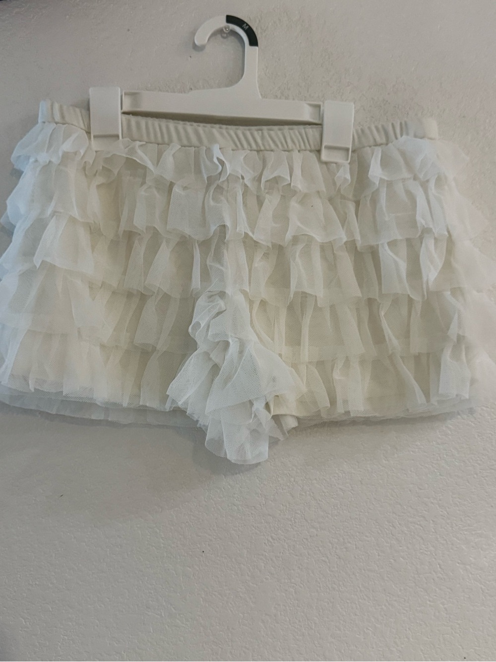 wild fable White Ruffle Layered Mini Skirt